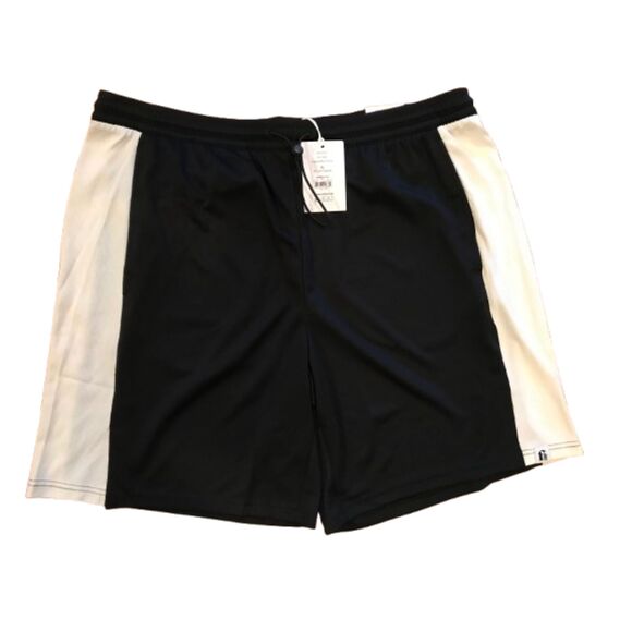 Men's XL Mesh Basketball Shorts Bonobos Black and White with Pockets NEW - Picture 1 of 6